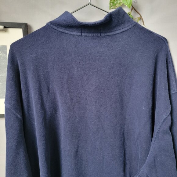 Polo Ralph Lauren Estate-Rib Quarter-Zip Pullover Navy Blue 3XB - Picture 4 of 14